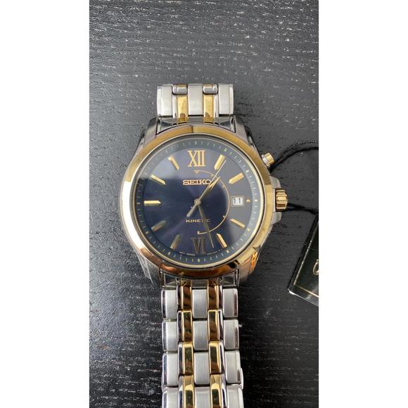 Seiko Men's Blue Dial Two-Tone Stainless Steel Watch - Picture 5 of 6